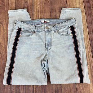Tommy Hilfiger Women's Sz 6 TH Flex Tribeca Side-Stripe Skinny Ankle Jeans